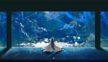 Картинка аниме mo+dao+zu+shi лань ванцзи сад колонны