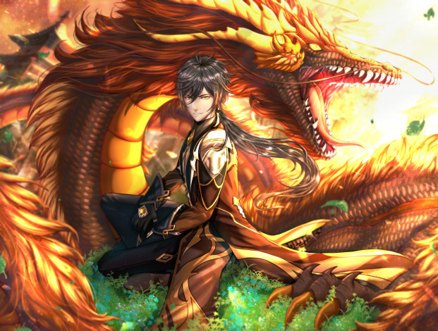 Обои картинки фото аниме, genshin impact, genshin, impact