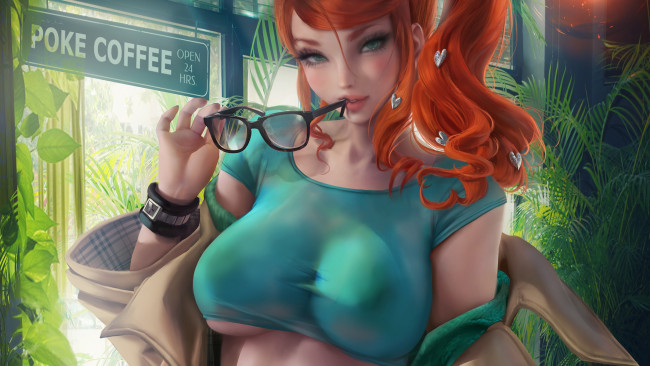 Обои картинки фото аниме, pokemon, девушка, красивая, супер, секси, няша, нежная, классная, модница, лапочка, мадам