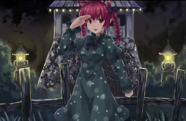 Обои картинки фото аниме, touhou, тоухоу