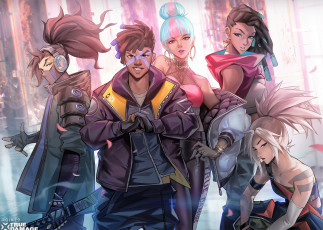 Картинка видео+игры league+of+legends команда yasuo ekko qiyana senna akali