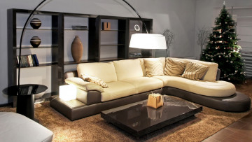 обоя интерьер, гостиная, оригинальный, светильник, диван, подушки