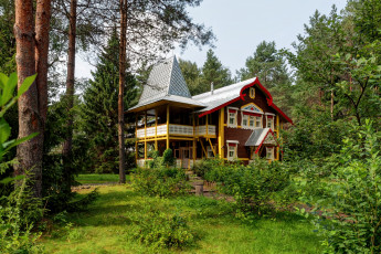 Картинка города -+здания +дома мандроги ленинградская область россия дом дeрeвo