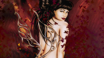 Картинка 295762 рисованное люди красивая девушка