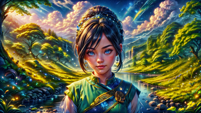 Обои картинки фото фэнтези, девушки, нейросети, графика, нейроарт, ai, art, нейронные, сети, рисунки, нейро, искусство, нейрографика, graphics, neuroart, neural, networks, drawings, neuro, neurography