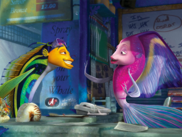 Обои картинки фото мультфильмы, shark, tale