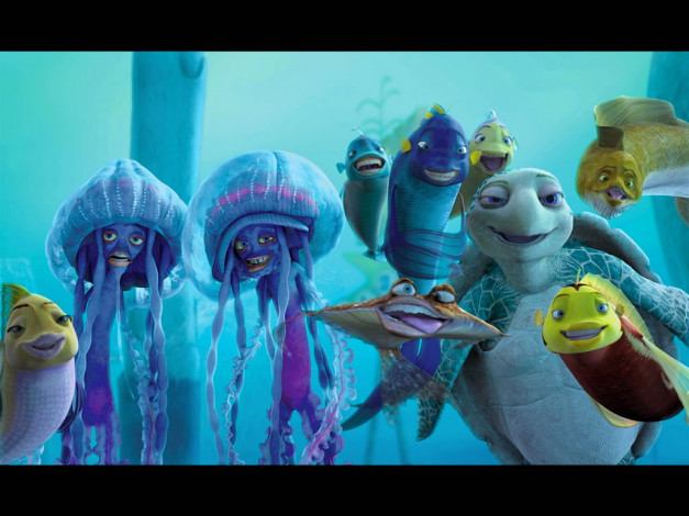 Обои картинки фото мультфильмы, shark, tale