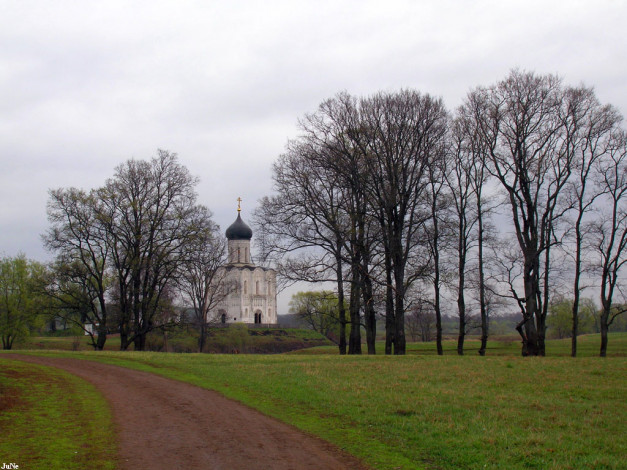 Обои картинки фото боголюбово, владимирская, обл, покрова, на, нерли, 12, век, города, православные, церкви, монастыри