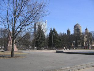 Картинка рига эспланада города латвия
