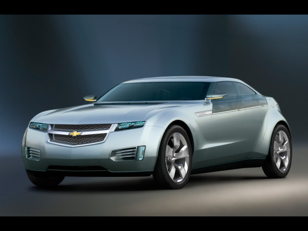 Обои картинки фото 2007, chevrolet, volt, concept, автомобили