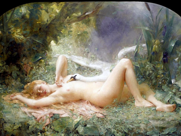 Обои картинки фото леон, францоис, комерре, рисованные, lеon, francois, comerre