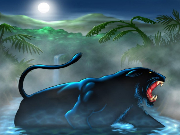 Обои картинки фото рисованные, животные