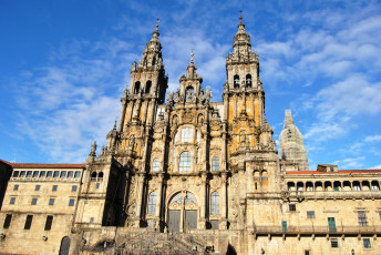 Картинка santiago de compostela города католические соборы костелы аббатства галисия