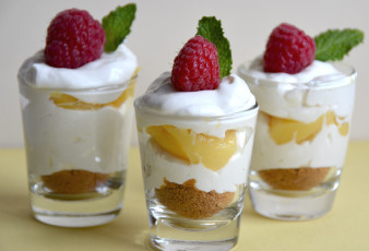 Картинка еда мороженое десерты малина мята