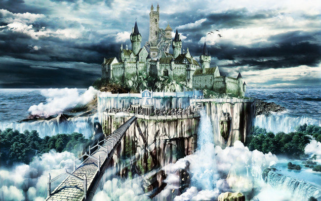 Обои картинки фото фэнтези, замки, замок