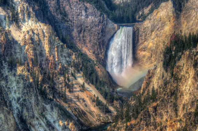 Обои картинки фото природа, водопады, штат, вайоминг, сша