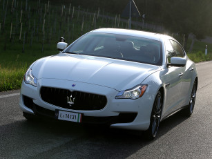 Картинка автомобили maserati светлый 2013г quattroporte
