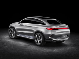 Картинка автомобили mercedes-benz темный coupe concept