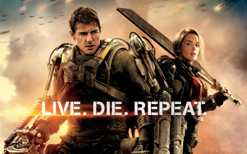 обоя edge of tomorrow, кино фильмы, грань, будущего