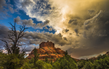 Картинка природа горы свет облака гора