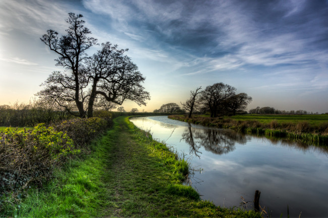 Обои картинки фото природа, реки, озера, тропинка, берег, река