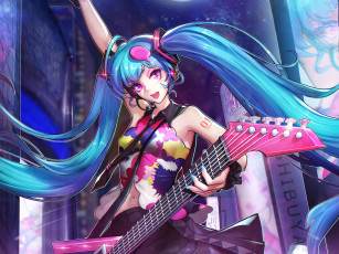 Картинка аниме vocaloid девушка