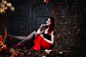 Картинка девушки -unsort+ брюнетки +шатенки юбка туфли