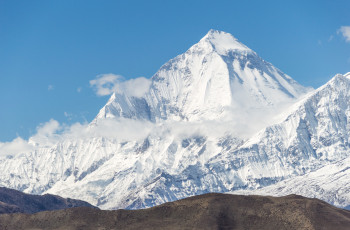Картинка dhaulagiri+mountain природа горы небо пейзаж гора dhaulagiri mountain снег вершина виды