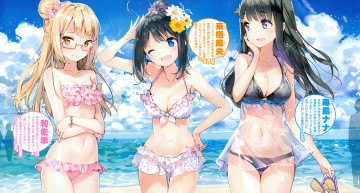 Картинка аниме unknown +другое девушки лето