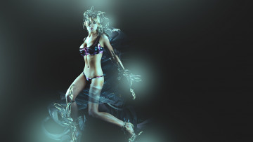 обоя abigail clancy, девушки, белье, листья, обработка, свет, эбигейл, кленси