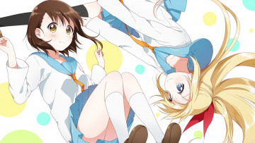 Картинка nisekoi аниме фон взгляд девушка