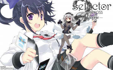 Картинка selector+infected+wixoss+-re verse-+is аниме selector+infected+wixoss фон взгляд девушки