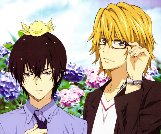 Обои картинки фото аниме, katekyo hitman reborn, парни