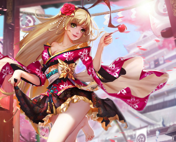 Обои картинки фото аниме, kantai collection, девушка