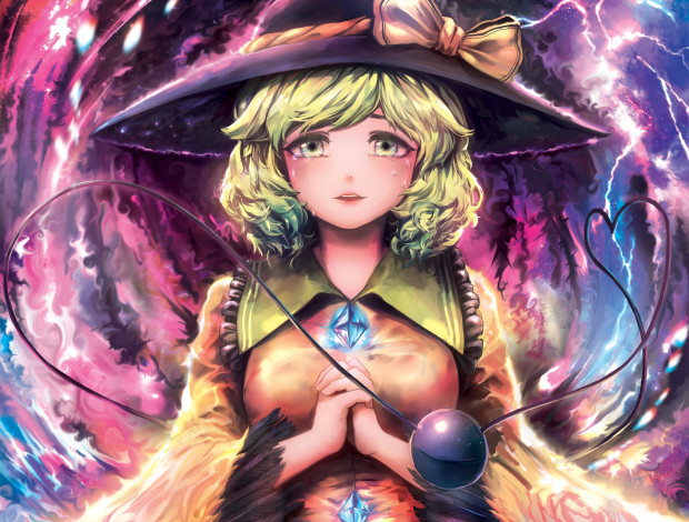 Обои картинки фото аниме, touhou, komeiji, koishi