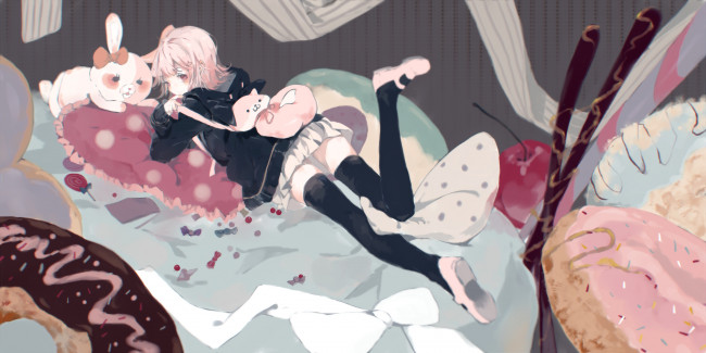 Обои картинки фото аниме, danganronpa, dangan-ronpa