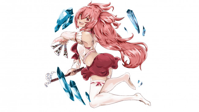 Обои картинки фото аниме, unknown,  другое, фон, взгляд, девушка