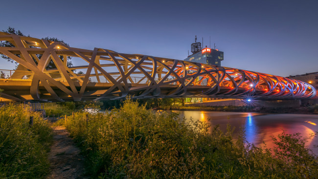 Обои картинки фото города, - мосты, река, мост