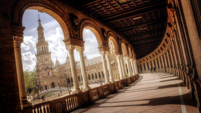 Обои картинки фото города, севилья , испания, plaza, de, espana