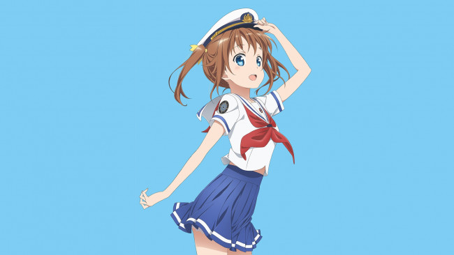 Обои картинки фото highschool of the dead, аниме, фон, взгляд, девушка