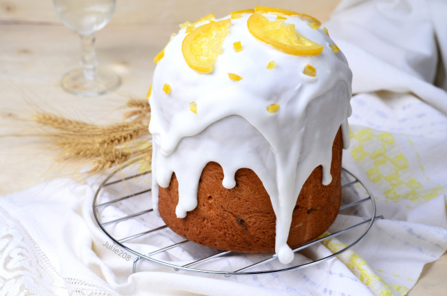 Обои картинки фото праздничные, пасха, цукаты, глазурь, кулич