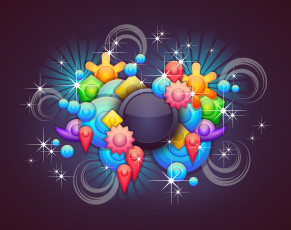 Картинка векторная+графика графика+ graphics цвета фон узор