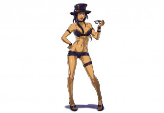 Картинка рисованное комиксы шляпа очки взгляд фон девушка