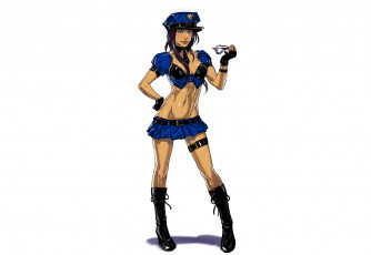 Картинка рисованное комиксы униформа очки взгляд фон девушка