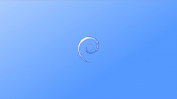Картинка компьютеры debian фон логотип