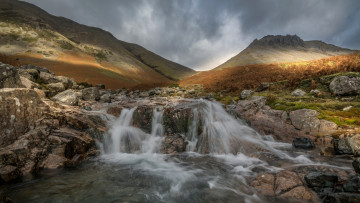 Картинка природа водопады поток