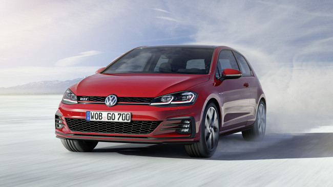 Обои картинки фото volkswagen golf 7 gti facelift 2017, автомобили, volkswagen, 7, golf, 2017, facelift, gti