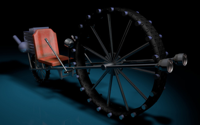 Обои картинки фото 3д графика, моделирование , modeling, транспорт, колесо, фон