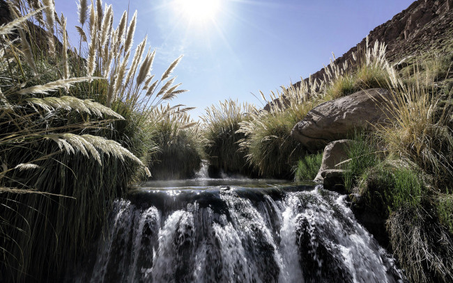 Обои картинки фото природа, водопады, камни, вода