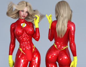 обоя 3д графика, люди , people, взгляд, фон, девушка